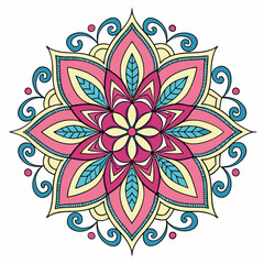 colourful mandala design