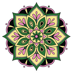 colourfull mandala design