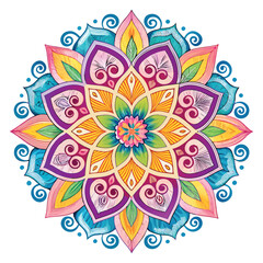 colourfull mandala design
