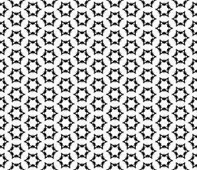 Black and white seamless abstract pattern. Background and backdrop. Grayscale ornamental design.