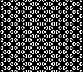 Fototapeta premium Black and white seamless abstract pattern. Background and backdrop. Grayscale ornamental design.