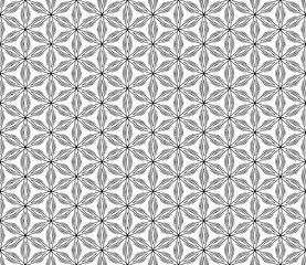 Black and white seamless abstract pattern. Background and backdrop. Grayscale ornamental design.