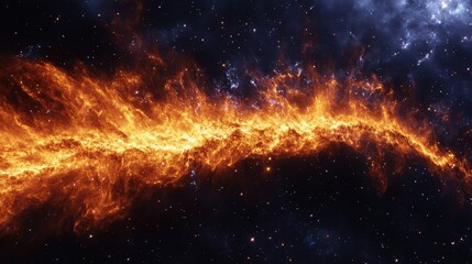 Obraz premium event like a supernova explosion, with a brilliant burst of light and energy in the vastness of space, signifying the cyclical nature of stellar life and death