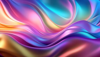 Fototapeta premium Iridescent High-Resolution Background - Vibrant and Colorful Design