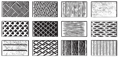 Digital glitch and futuristic monochrome textures