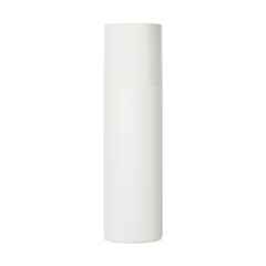 Deodorant spray tin, air aerosol cosmetic bottle blank. White cylinder tube template of perfume freshener sprayer. Antiperspirant mist dispenser can vector illustration. Hair spray product