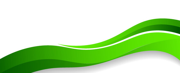 green wave curve, green wave corner shape for element, stripes ribbon