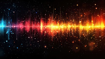 Fototapeta premium Abstract Colorful Soundwave Visual Representation