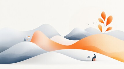 Illustration that represents the concept of Virtual Workspaces 