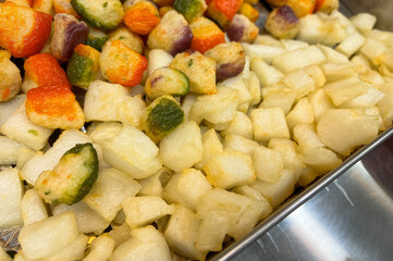 korean traditional street food. fish cake