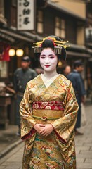 芸者の優美な姿/日本の伝統