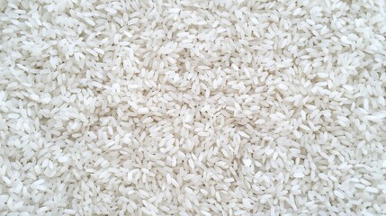 White rice grains, close-up texture, food background, cooking ingredient