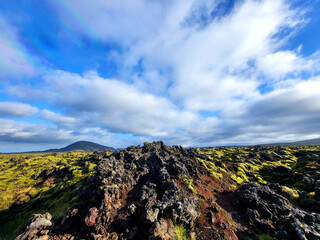 Volcanic Landscape in Iceland Daytiime