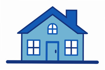 blue house icon