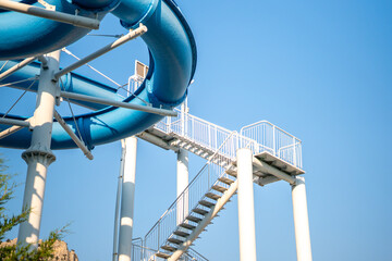 Water Slide, Amusement Park, Summer