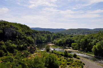 Obraz premium A walk in the Ardèche department in France