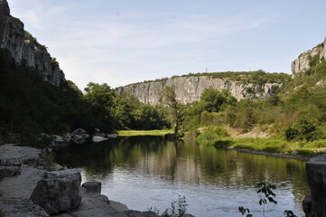 Obraz premium A walk in the Ardèche department in France