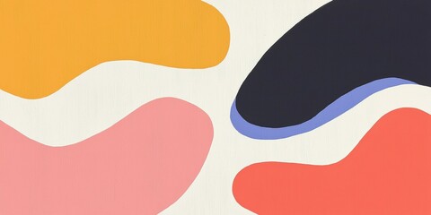 Abstract Colorful Shapes Flowing Across A Textured Background, Vibrant Soft Art Design, Artistic