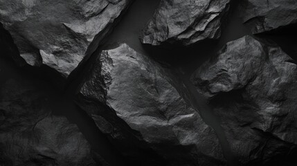 A minimalist dark rock surface with a matte finish, creating a mysterious and sophisticated background.