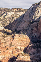 Expansive Canyon Vista with Dramatic Shadows