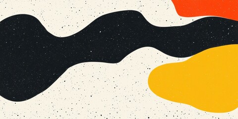 Obraz premium Abstract Colorful Shapes Flowing Against A Textured Background, Capturing Modern Artistic