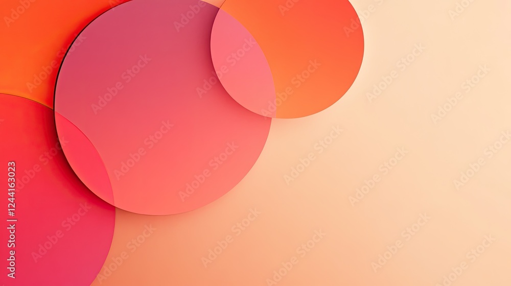 Poster a smooth and subtle color shift from deep amber to bright coral, offering a bold yet refined backdro