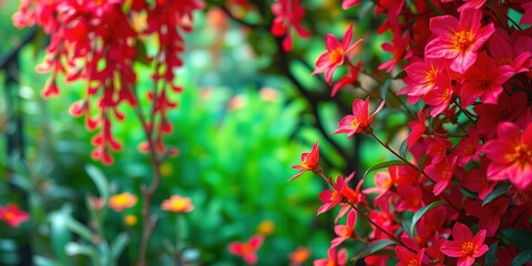 Obraz premium Enchanted Garden Tapestry: Capturing Nature's Ethereal Beauty