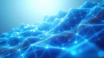 Blue information transmission wallpaper 