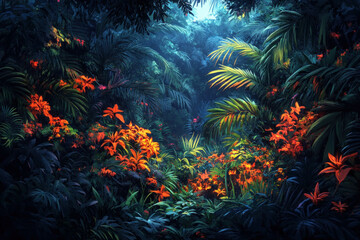 Obraz premium Jungle Background