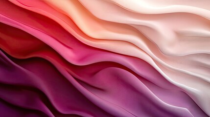Obraz premium Luxury background with deep wine red, magenta, and maroon silk folds. A smooth gradient with elegant shimmer and soft waves.