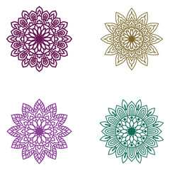 mandala .purple desgin