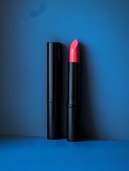 Obraz premium Elegant Lipstick and Lip Liner Duo, Complementary Cosmetic Products for Fashionable Look