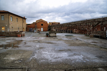 the Fortezza Vecchia (Old Fortress). part of the fortification system in Livorno, Tuscany