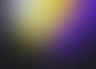 Futuristic glowing purple yellow gradient background with soft textured noise and illuminated dust effect