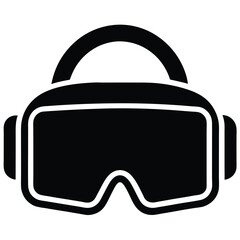 Simple Vector Illustration of VR Glasses