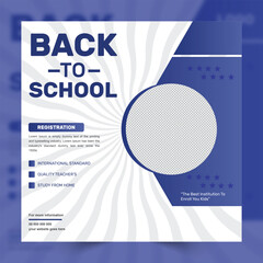Kids School Admission Social Media Post Design