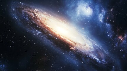 Captivating spiral galaxy dynamic stars cosmic dust boundless cosmic scenery wallpaper