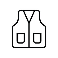 Vest vector icon