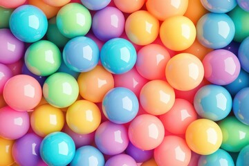 Colorful Ball Pit Background for Kids Play Area or Children's Zone