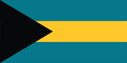 Bahamas National Flag with actual Measurement