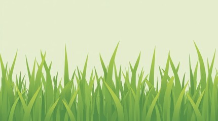 Obraz premium Minimalist design featuring a close-up of freshly cut grass