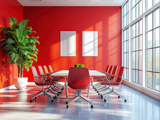 Professional Office Meeting Room Ready for Collaboration