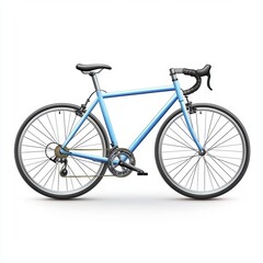 racing bicycle, isolated on white