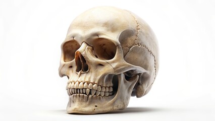 Obraz premium Realistic Human Skull Model for Medical and Educational Use