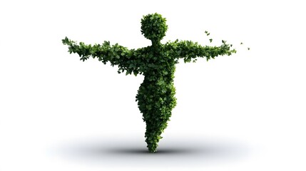 Fototapeta premium tree shaped person, logo, vector illustration, very clean