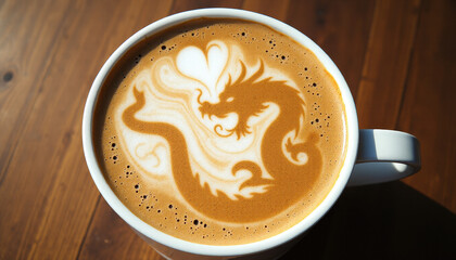 cup of coffee with heart