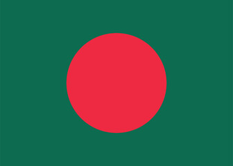 Bangladesh flag symbol. flag of Bangladesh, National flag of Bangladesh flat vector. red and green color of flag vector design and illustration.