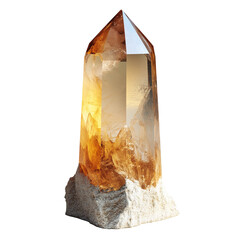 exquisite faceted quartz gemstone with realistic details