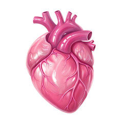 Human Heart on transparent background