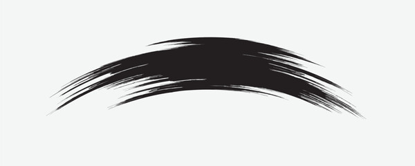 Black paint splattered, splattered, brush design element